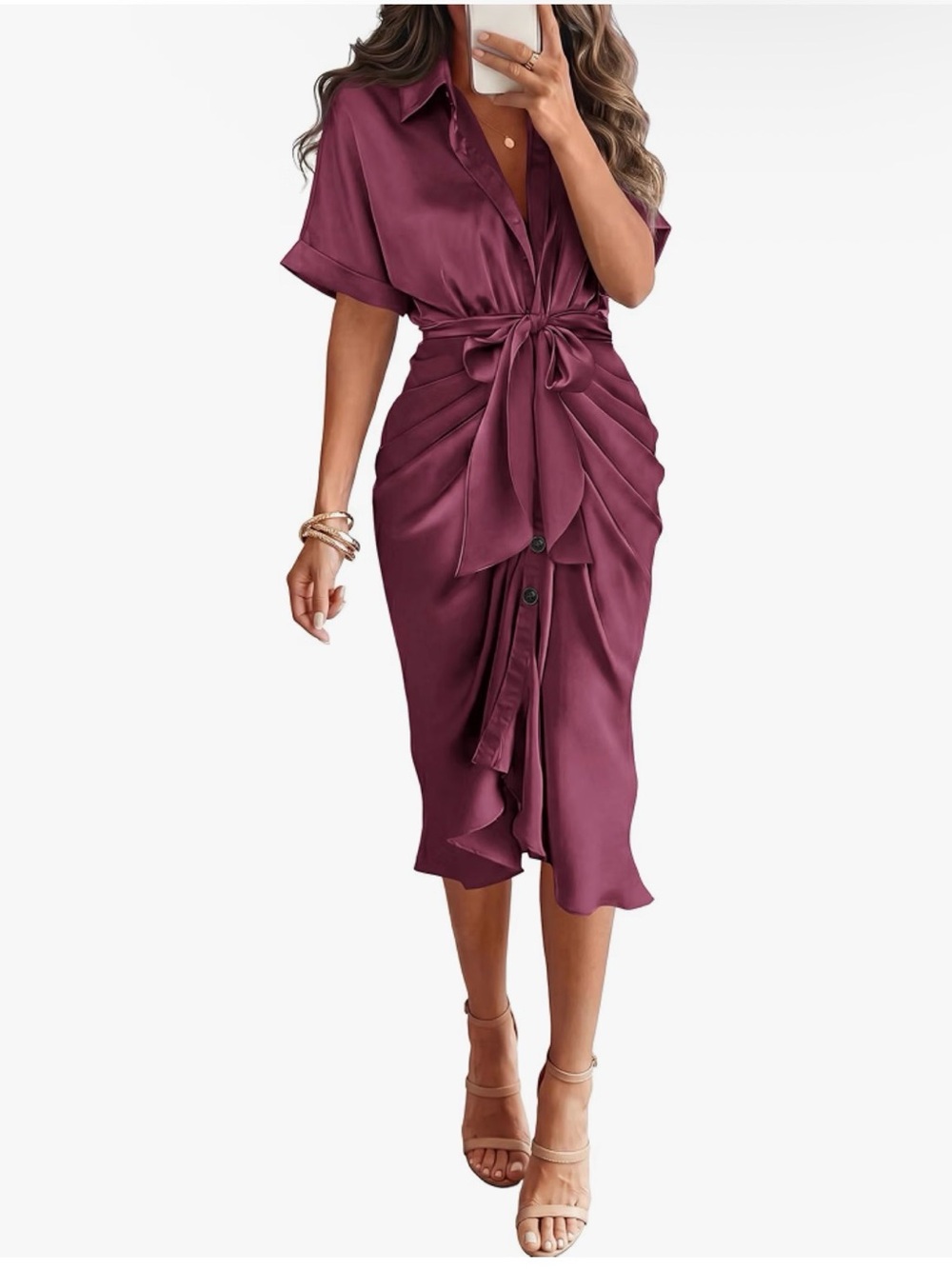 BTFBM Ruched Dress - Picture 2 of 7